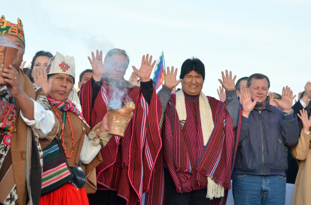 Evo Morales 10 años 2